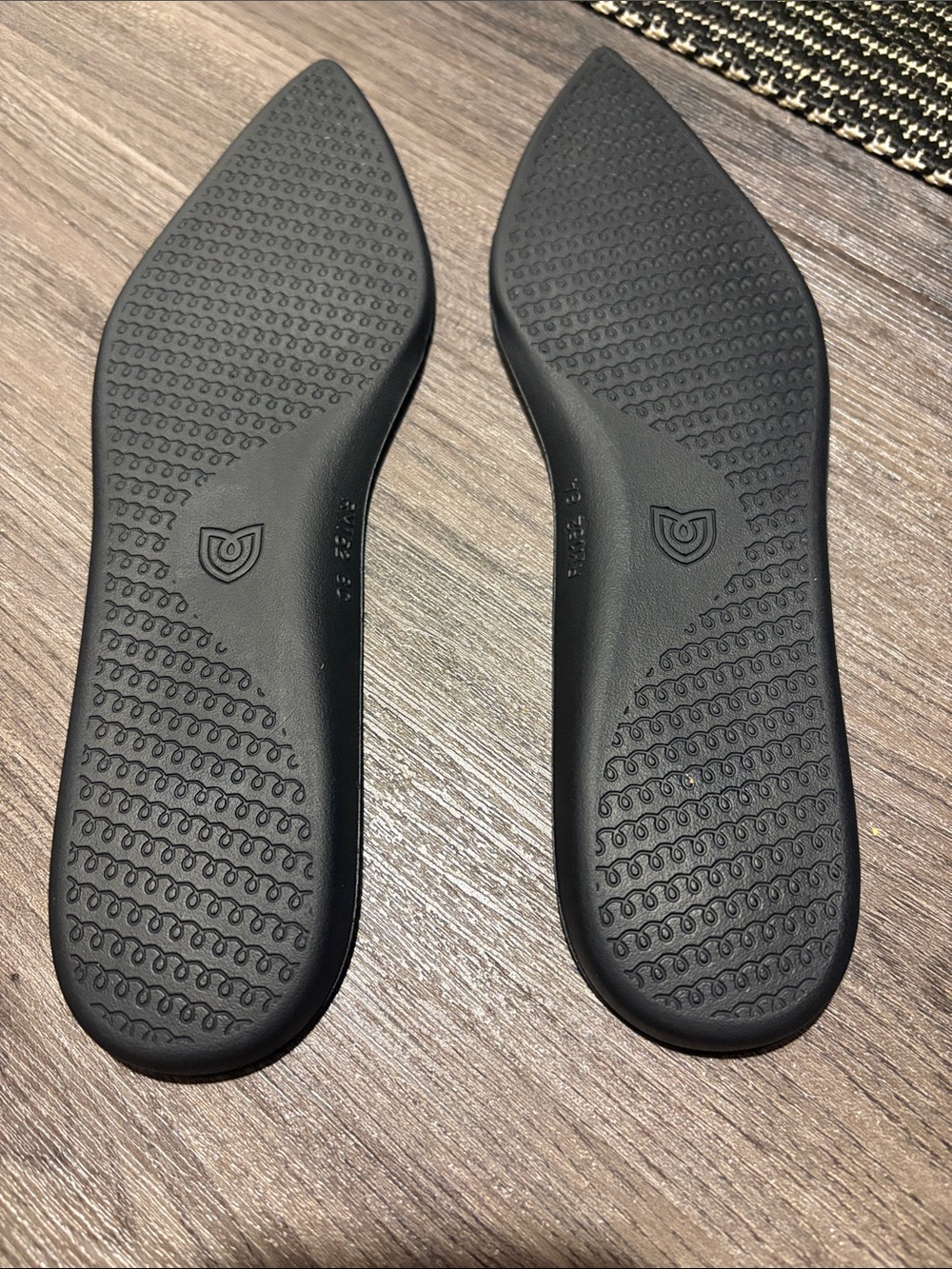 Rothy's Point II Limited Edition Midnight Metallic Flats - Size 8 - Picture 4 of 6